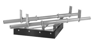 Twin Pole V-Plough Stainless Steel
